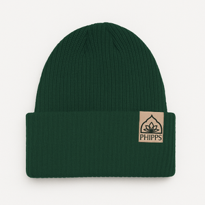 Phipps Logo Rustek Beanie Green